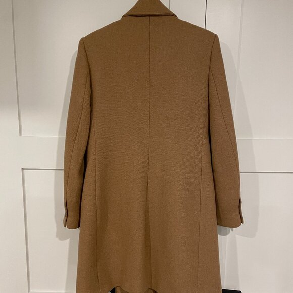 Zara double breasted wool blend coat - Picture 3 of 4